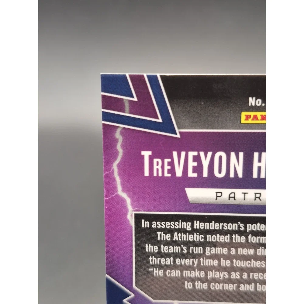 2025 Phoenix TreVeyon Henderson #36 Thunderbirds Yellow Mojo /49 (RC) Patriots